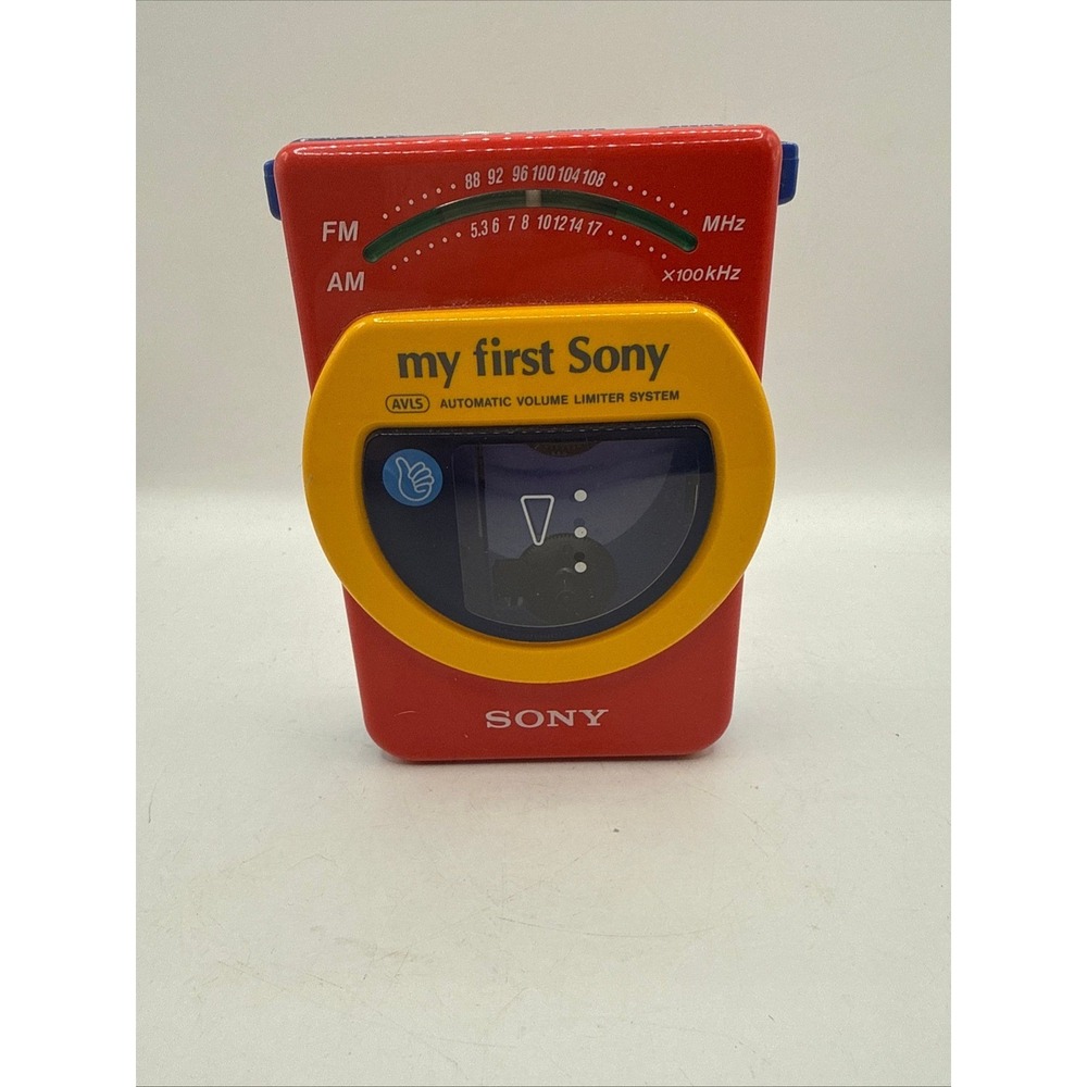 My First Sony Walkman Radio Cassette Player WM-F3050 Parts Only Radio Works